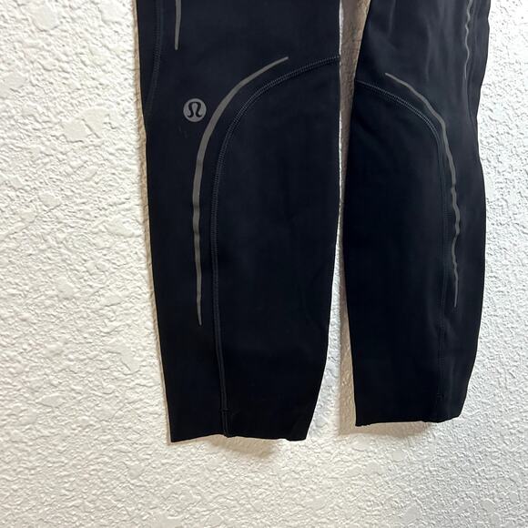 Lululemon Base Pace High-Rise Reflective Tight 25" Black Womens Size 0 Reflect - Picture 9 of 13